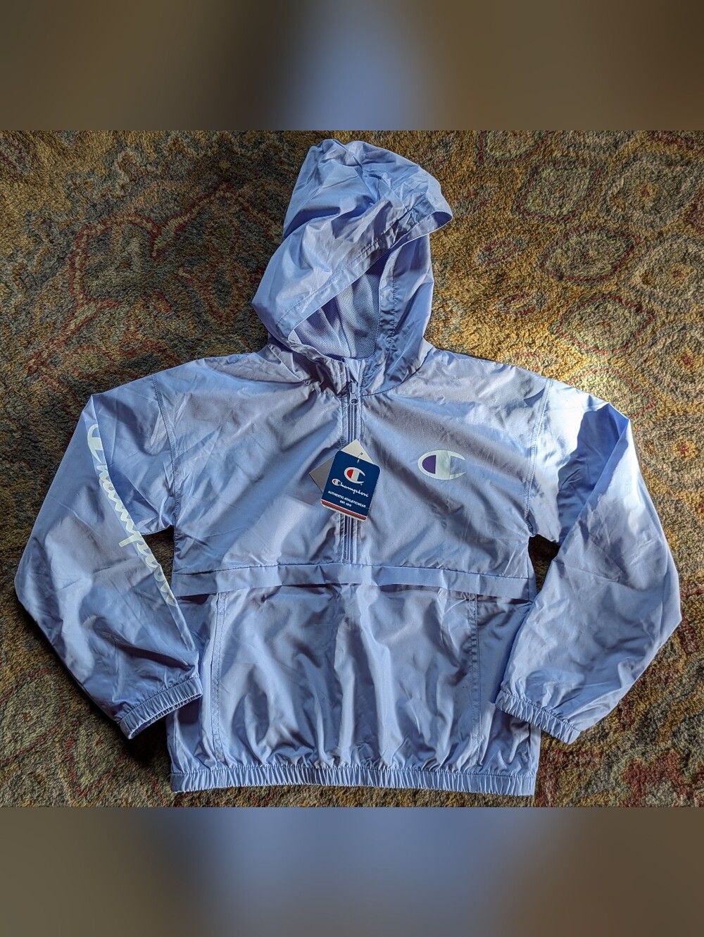 Girls Champion Light Purple Windbreaker Jacket L (10-12)